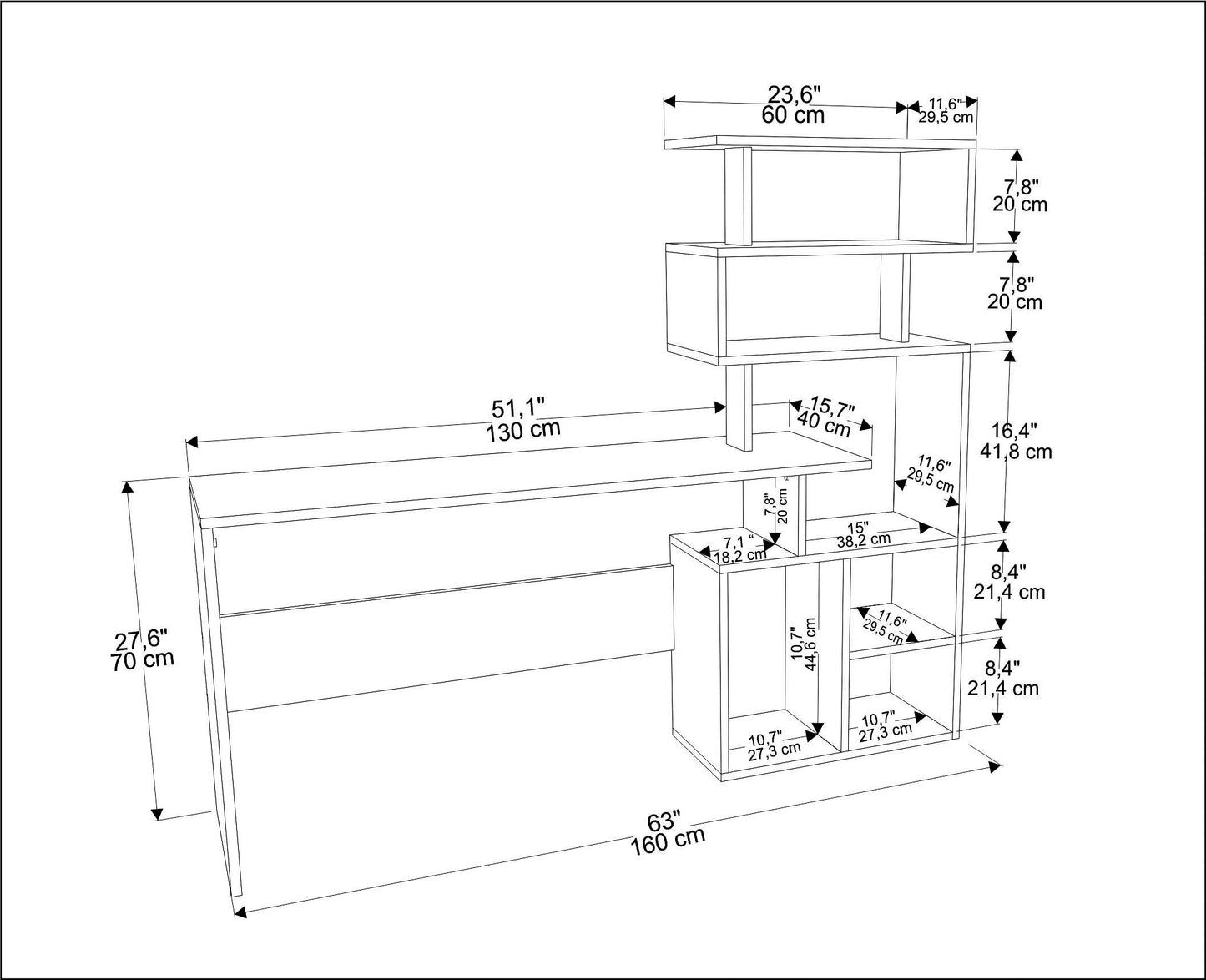 Schreibtisch S-5